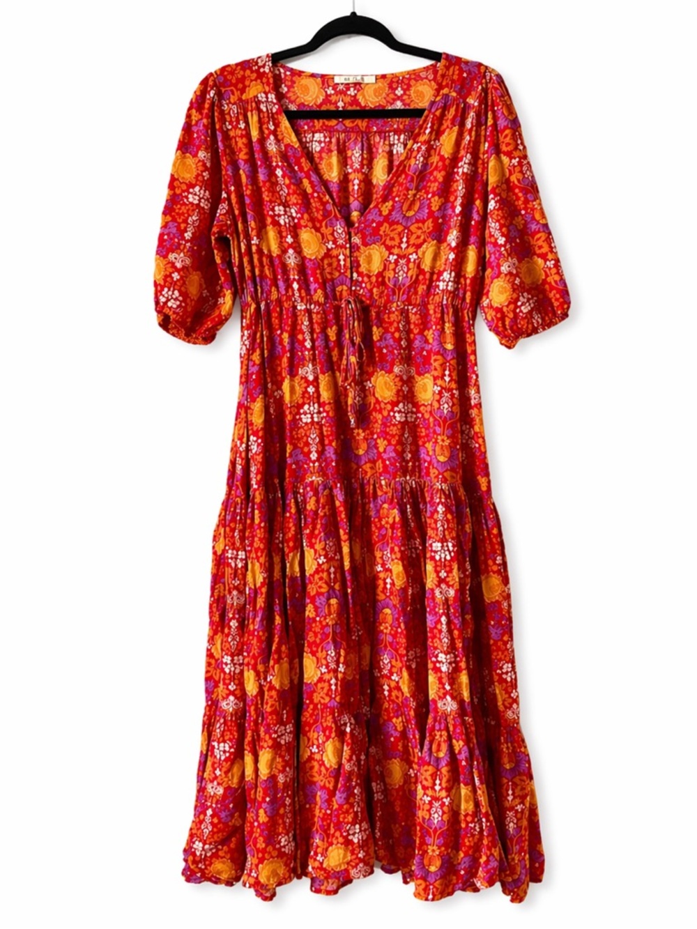 Abel The Label Anthropologie Women's Boho Maxi Dress Size Small